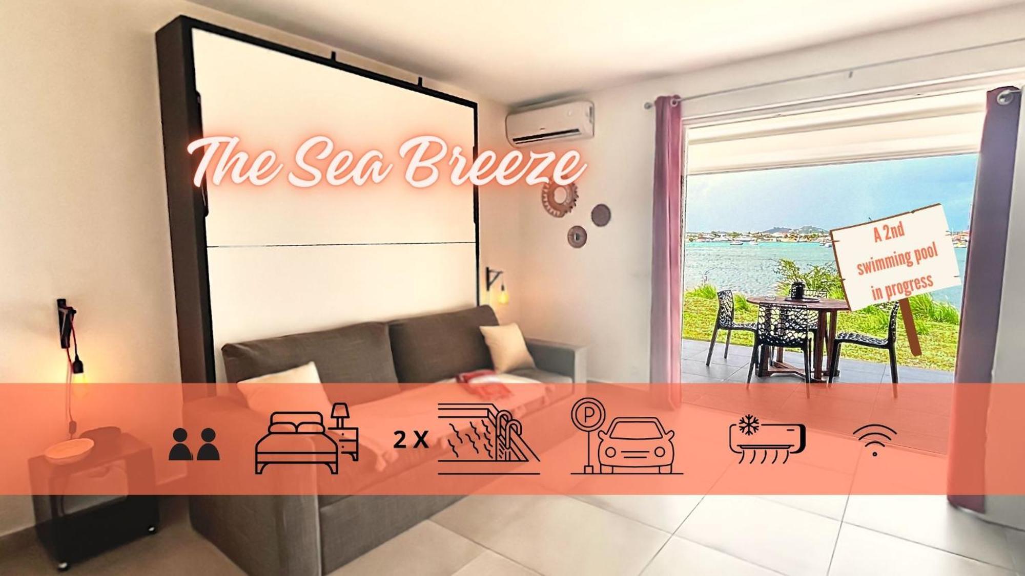 Le Sea-Breeze - Beau studio piscine VUE LAGON Marigot  Extérieur photo